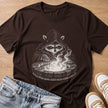 wishing well T-shirt in dark chocolate by Moody Crew